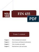 FIN 435 Exam 1 Slides