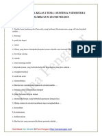 Soal Tematik Kelas 2 Tema 1 Subtema 3 Se PDF
