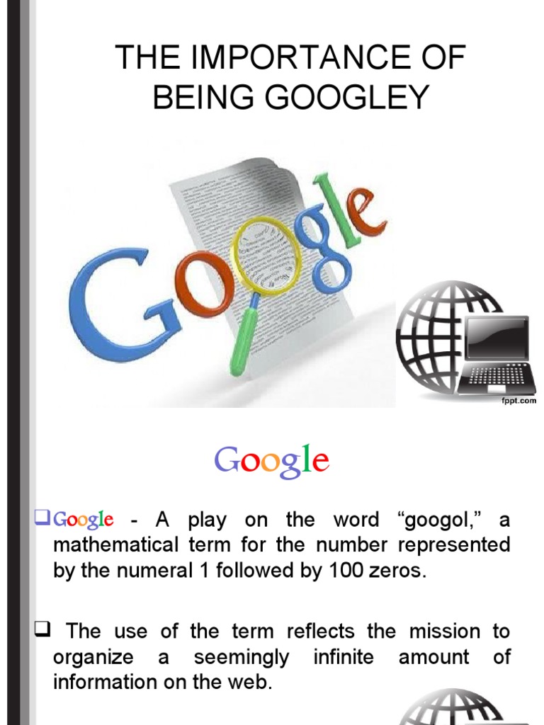 The Significance of Being Googley | PDF | Cyberspace | Information Age
