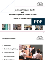 Implementing A Shipyard Safety and Health Management System: (Isshms) Training For Shipyard Workers