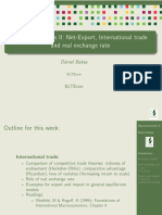 Macroeconomics II: Net-Export, International Trade and Real Exchange Rate
