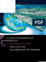 Core Environmental Principles and Sustainable Development