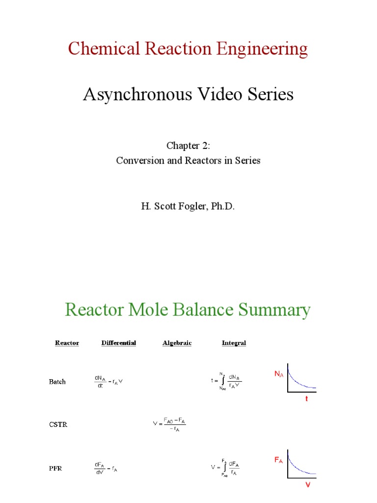 Reactor Conversion and Sizing Techniques | PDF | Chemical Reactor | Change