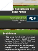 Faktor Mutu Pangan