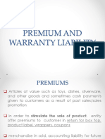 2 - Premium and Warranty Liability
