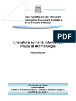 Literatura Romana Interbelic ( - Alina Iorga (N. Ioana)