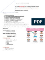 Estimation of Blood Glucose: Glucose Oxidase Quinone Enzyme Peroxidase