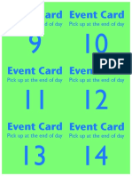 Event and Story Cards