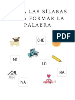 Pinta Las Sílabas para Forma La Palabra