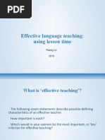 Effective Language Teaching: Using Lesson Time: Penny Ur 2015