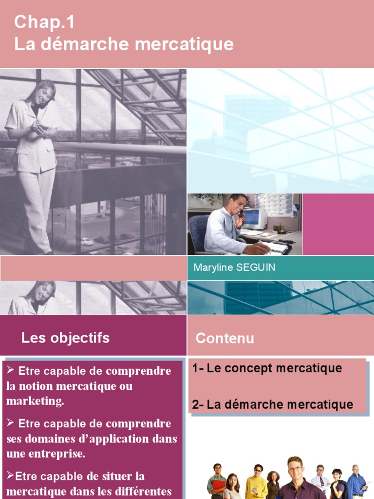 CHAP_1_LA_DEMARCHE_MERCATIQUE | Commercialisation | Économie