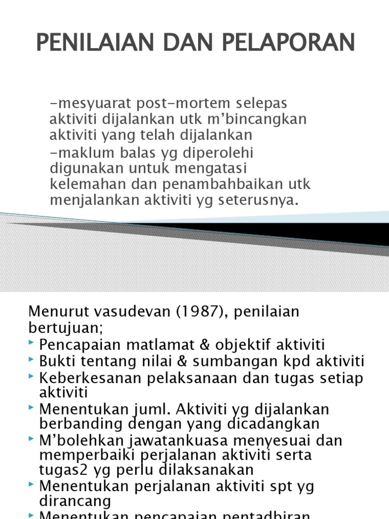 Penilaian Dan Pelaporan Pdf