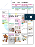 w2 Planner Forest Animals