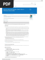 How To View and Transfer FSMO Roles in Windows Server 2003