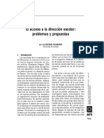 Acceso A La Direccion Escolar-Problemas y Propuestas