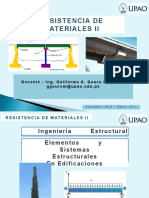 Resistencia de Materiales Ii: Docente: Ing. Guillermo A. Gouro Mogollón Ggourom@upao - Edu.pe