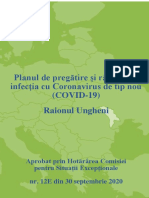 Planul raionul Ungheni de pregătire și răspuns la infecția cu Coronavirus de tip nou (COVID-19)