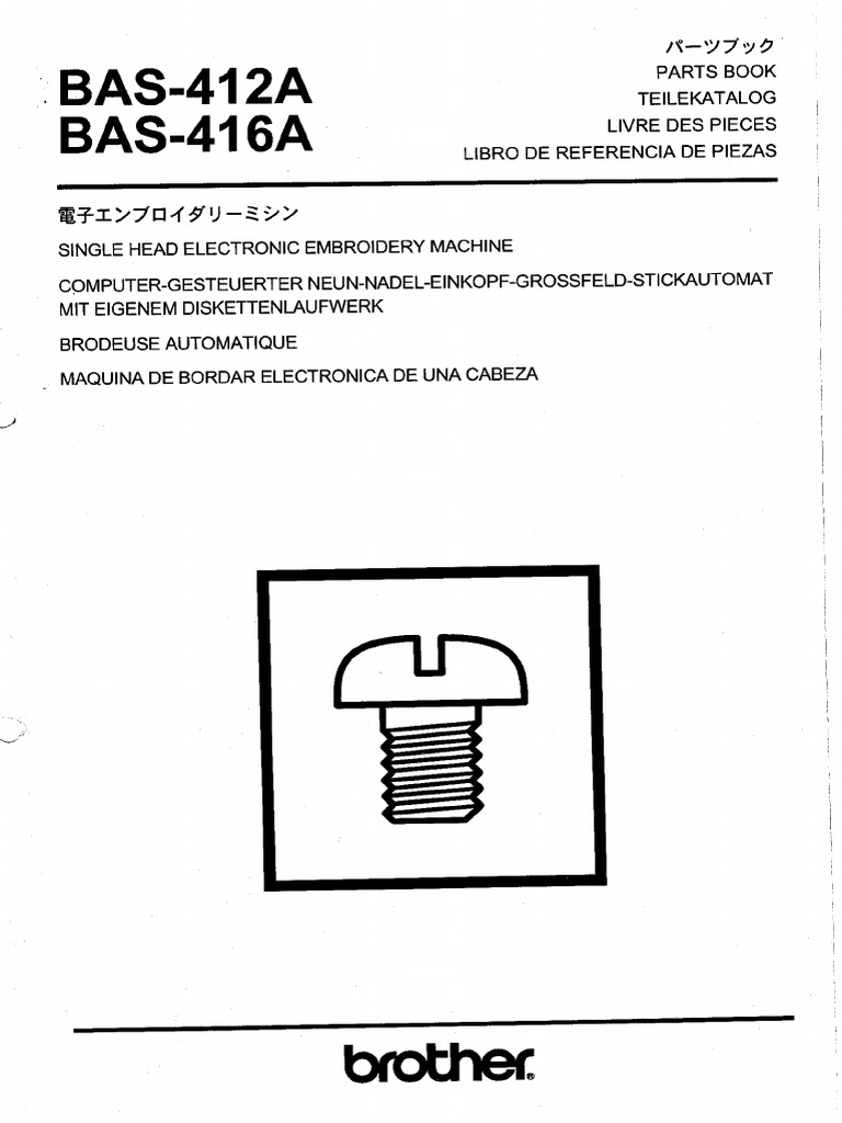 Brother BAS 412A 416A PDF