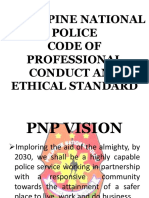 Philippine National Police Code of Professional Conduct and Ethical Standard