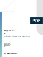 ORTH-3063 Merge OrthoPACS 8.1 Workstation User Guide