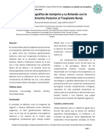 Revisión Bibliográfica de Isoinjerto y Su Relación Con La Tubulitis y Arteritis Posterior Al Trasplante Renal.