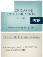 Técnicas de Comunicación Oral