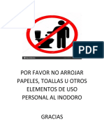 Por Favor No Arrojar Papeles