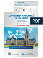 V-CNP 2020 Program Științific Preliminar