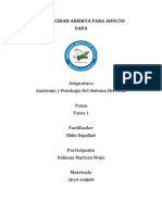 Anatomía y Fisiología Del Sistema Nervioso Tarea 1 Dahiana