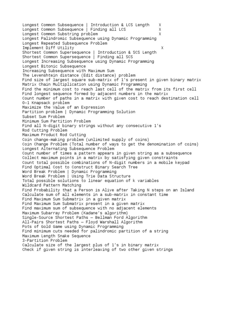 Dynamic Programming | PDF | Dynamic Programming | Computational Science