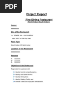 Download restaurant project report by rbsp SN47814962 doc pdf