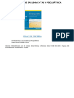 Enfermería de Salud Mental y Psiquiátrica