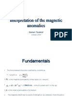 Interpretation of The Magnetic Anomalies