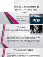 Proiect la Limba Română
