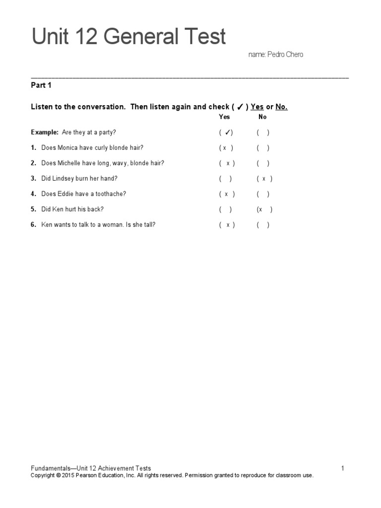 Fundamentals Unit 12 Assessment | PDF | Injury