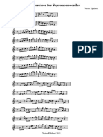 Scale Exercises (Victor Eijkhout) - para Flautas SOPRANO e TENOR