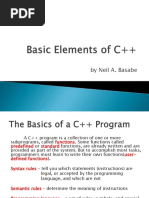 Basic Elements of C++