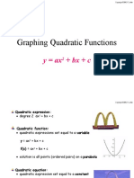 Graphing Quadratic Functions: y Ax + BX + C