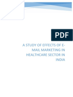 A Study On Effects of Email Marketing in Healthcare Sector in India 1