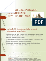 Diapositivas CODIGO DISCIPLINARIO DEL ABOGADO