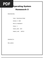 Operating System Homework-3: Submitted by