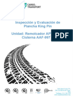 Inspección y Evaluación de Plancha King Pin 