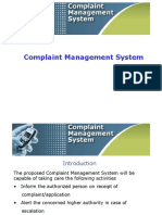 Complaint Management System