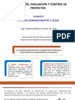 Formulación. Unidad 4 - Estudio administrativo y legal
