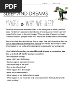 Sleep and Dreams PDF