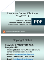 Sample Paper CLAT-2011