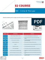 B2 Course: Unit 60 - Crime & The Law