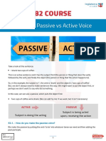 B2 Course: Unit 63 - Passive Vs Active Voice