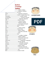 Adjectives - Feelings and Emotions Handout