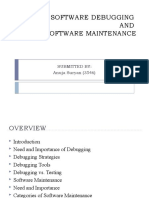 Software Debugging and Maintenance